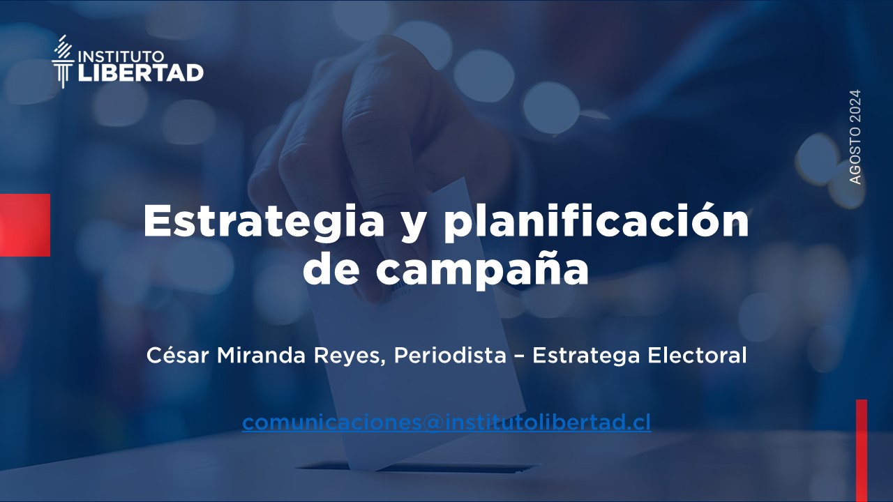 Presentación de la charla Estrategias de campaña